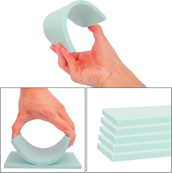 25 Pcs 4"x6" Rubber Carving Blocks, Linoleum Blocks, Stamp Carving Blocks for Printmaking, Linocut Artists, Crafts and More,(Blue) by KUKLIPJIM.