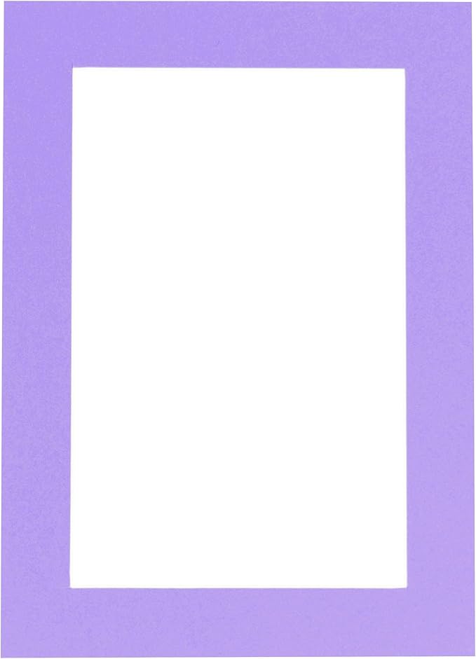 11x14 Mat for 8.5x11 Photo - Precut Light Purple Picture Matboard for Frames Measuring 11 x 14 Inches - Bevel Cut Matte to Display Art Measuring 8.5 x 11 Inches - Acid Free ONE MAT