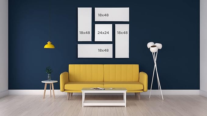 Creative Mark The Edge Deluxe Cotton 1-1/2" Deep Stretched Canvas for Painting, 8x32 Pack of 3, 14oz. Primed Weight, Universal Archival Priming, Medium Tooth, Hand-Stretched Canvas for Painters
