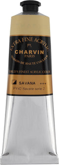 Charvin Extra Fine Professional Artist Acrylic Paint Colors, Nature Themed Hues, 150ml Savana
