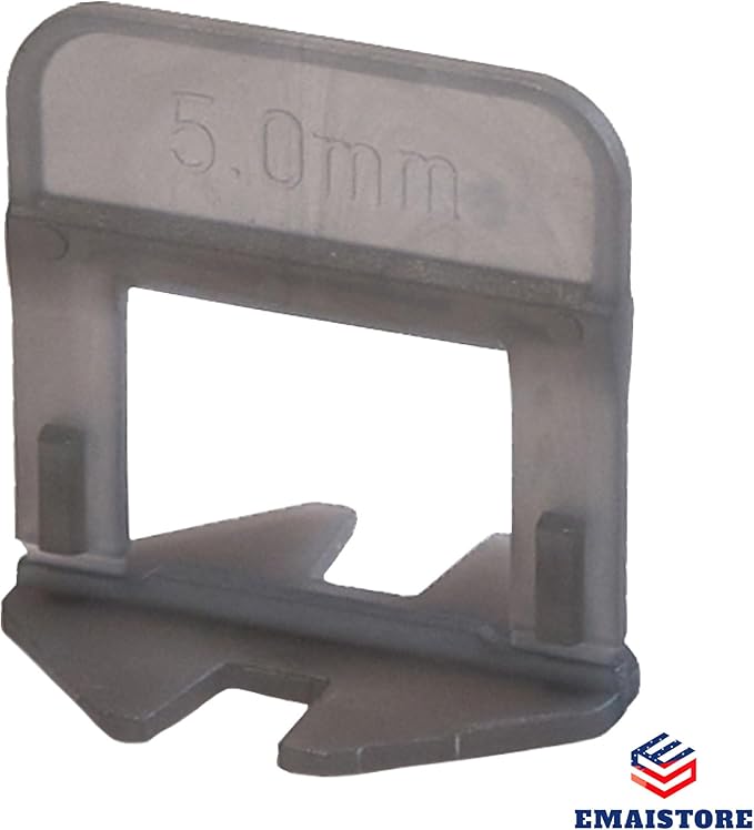 Tile Leveling System (3/16 Inch) – 600 Tile Spacers – Compatible with Most Wedges for Smooth, Seamless Floor & Wall Tile Installation – 5mm Ceramic & Stone Spacers