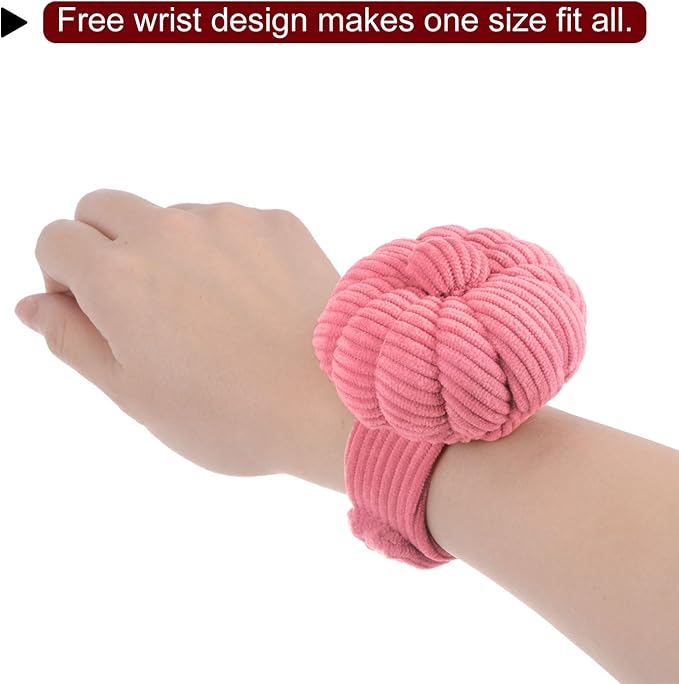 HARFINGTON Wrist Pin Cushions Band Sewing Needle Cushion Needle Holder Pincushions with Adjustable Strap Fit All Wrist Sizes for Sewing Quilting Needlework DIY Crafts, Watermelon Red