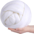 Wool Roving Bulk - 8.82oz/250g Super Wool Chunky Yarn, Wool Roving Top for Needle Felting, Soft Felting Wool Supplies for Hand Spinning, Felting, Blending, Weaving and DIY Craft