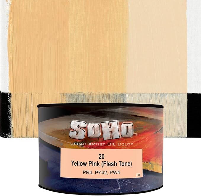 Soho Urban Artist Oil Paint - Flesh, 430 ml Can - Best Valued Oil Colors for Painting, Excellent Pigment Load