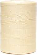 Waxed Thread,852Yards 150D 0.8mm Flat Polyester Wax Thread for Hand Sewing Leather Craft DIY Projects Shoes Repair Book Binding(Beige)
