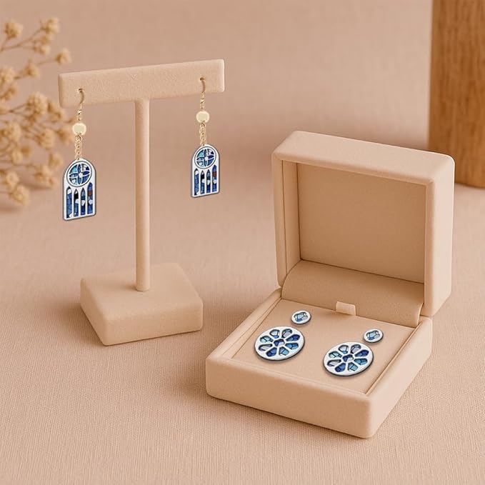 Polymer Clay Cutters - 18 Shapes Gothic Window Earrings Polymer Clay Cutters for Jewelry, Earring Making Kit with Storage Box