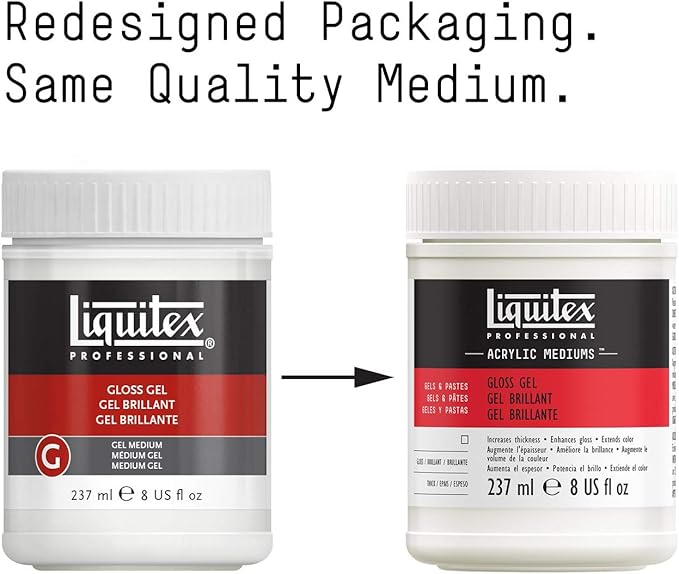 Liquitex Professional Gloss Gel Medium, 237ml (8-oz)