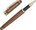 BEILUNER Luxury Personalized Wood Ballpoint Pen Writing Set,Walnut-Elegant Fancy Nice Gift Pen Set for Signature Executive Business Office Supplies - Christmas Gift Boxed with Extra Refills (Black)