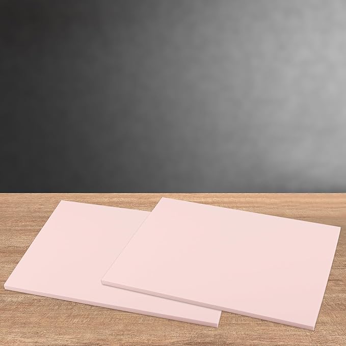 5 PCS Pink A4 Rubber Carving Blocks, 8.3 x 11.8 Inch Large Stamp Carving Blocks, Soft Rubber Stamping Block, Linoleum Blocks for Printmaking, Engraving Crafts