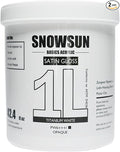 SNOWSUN Titanium White Acrylic Paint, 2 Pack 1 L /42.4 oz Large Bulk Acrylic Paints, Gloss Non-Toxic Heavy Body Paints - Thick Art Paints for Multi-Surface Canvas Wood Ceramic Fabric Wall- Ideal for Artists & Beginners