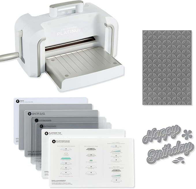 Spellbinders Platinum Die Cutting and Embossing Machine (8.5 Inch Platform + Universal Plate System)