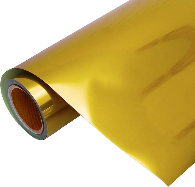 3 Yard x 20" Wide Roll Threadart Metallic Gold Heat Transfer Vinyl Film | Compatible with Venture Explore and Maker, Silhouette Cameo, & Large Format Cutters