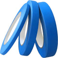 Blue Painters Tape 1/4" 1/2" 3/4" x 60 Yard - Multi Size Pack - Multi Surface Use - 3 Rolls