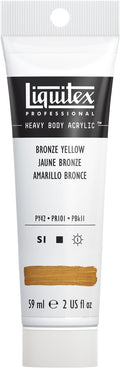 Liquitex Professional Heavy Body Acrylic Paint, 2-oz (59ml) Tube, Bronze Yellow