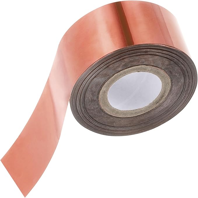 PATIKIL 1.2"x400Ft Hot Stamping Foil Paper,Heat Transfer Hot Stamping Paper Foil Roll for Leather DIY Logo Decor Craft Gift Card Package Scrapbook,Rose Gold