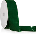 2" X 20 Yards Emerald Green Velvet Ribbon for Christmas Tree Wreath Decoration Handmade Crafts Ornaments Gift Wrapping & Bow Making