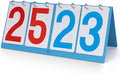 Scoreboard Score Keeper Flip Flipper, Waterproof Plastic Cards, Premium Manual Score Board for Cornhole, Basketball, Volleyball, Table Tennis and Multi-Sport Games