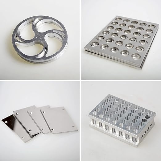 2 Pieces 6061 T651 Aluminum Sheet Metal 6 x 6 x 1/8 (0.125") Inch Thickness Rectangle Metal Plate, 3mm Aluminum Sheet, Plate for Crafting, Industry