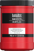 Liquitex BASICS Acrylic Paint, 946ml (32-oz) Jar, Cadmium Red Medium Hue
