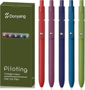Gel Pens, 5pcs 0.5mm Gel Pen Cute Black Ink Fine Point Pens With Smooth Writing, Quick Dry Pens For Journaling, Teacher Work Desk Accessories Office School Supplies for Men Women Student (Vintage)