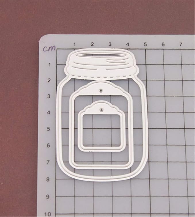 Metal Cutting Dies DIY Embossing Stencil Template Scrapbooking Card Making Mold Photo Album Arts Crafts Tools (Wishing bottle-8x5cm)