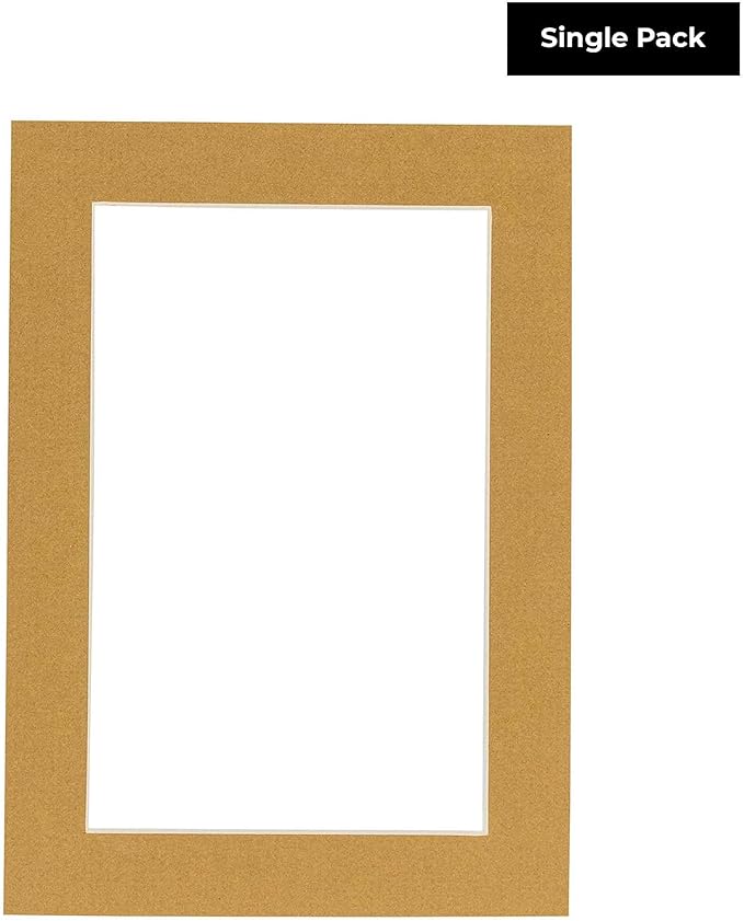5x7 Mat for 8.5x11 Frame - Precut Mat Board Acid-Free Show Kit with Backing Board, and Clear Bags Rattan Beige 5x7 Photo Matte Made to Fit a 8.5x11 Picture Frame Matboard for Framing, Pack of 1 Mat