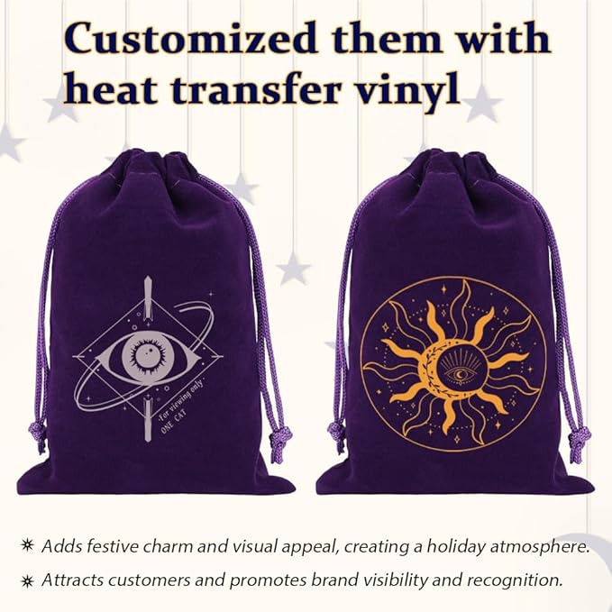 Shintop 20pcs Velvet Bags with Drawstring, 4x6 inch Purple Jewelry Bags Gift Pouches for Dice, Crystals, Tarot Cards