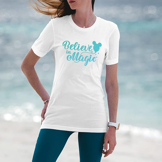 Threadart Metallic Aqua Heat Transfer Vinyl Film | Custom Cut Roll 20" Wide by The Yard | Compatible with Venture Explore and Maker, Silhouette Cameo, & Large Format Cutters