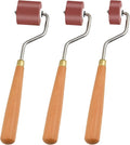 Milkary Rubber Rollers Brayer, 3 Pcs Brayer Ink Roller with Comfort Grip for Print, Craft Stamping Brayers, Stamping Tools