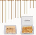 100pcs 18K Gold Filled Flat Head Pins Non Tarnish Craft Earring Bracelet Jewelry Making Accessories Supplies (50mm (1.96in), Gold-Flat Head Pin)