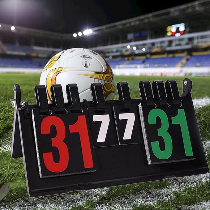 Portable Digital Scoreboard, Ping Pong Score Keeper Scoreboard for Tennis Soccer Football Sports, Sports Supplies Score Board for Games, Best Coaches Gifts Idea for Men, Boys