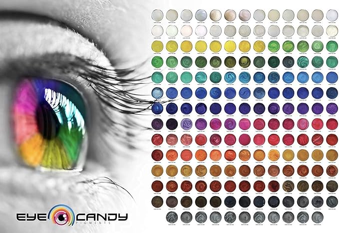Eye Candy Pigments Premium White Mica Powder - Akoya White (25gr) - for Epoxy, Resin, Soap, Paint, Woodworking, Acrylic Pouring, Bath Bombs, Fishing Lures - DIY Arts and Crafts Additive