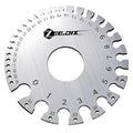 ZeeDix Standard Dual-Sided Round Wire Cable Sheet Gage- Stainless Steel Metal Wire Gage Measurement Tool Wire Measuring Ruler Diameter Tool
