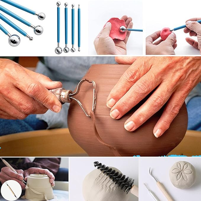 ReArt Air Dry Modeling Clay 3.3LBS, for Sculpting, Wheel Throwing, Hand Building, All-Purpose Modeling Clay (Terracotta)