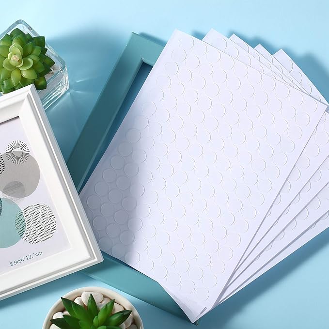 Zonon 3000 Pcs Double Sided Adhesive Dots Clear Glue Point Tape Stickers Balloon Glue Round Mini No Traces Adhesive Sticker Dot Sticker for Classroom Decor Craft DIY Office (0.47 Inch/ 12 mm)