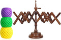 Bhartiya Handicrafts Rosewood Table Top Yarn Swift | Hand Operated Yarn Winder Swift | Yarn Winder for Swift Winding Lines (Design 2)