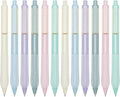 Gel Pens Black Ink Fine Point 0.5mm Retractable Cute Pen for Smooth Writing School Office Supplies (Gold 12-count)