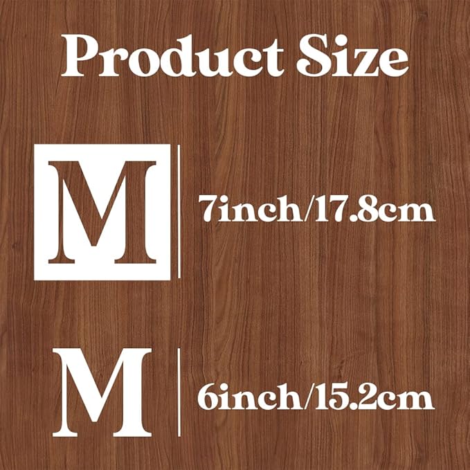 7inch Letter Stencils for Painting on Wood,Alphabet Stencils Drawing Stencil Letters Numbers Stencils for Wall Wood Signs Home Porch
