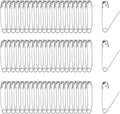 200 PCS 32mm / 1.3 Inch Heavy Duty Quilting Pins, Medium Safety Pins Bulk, Silver Metal Sewing Pins, Sharp Safety Pins for DIY Crafts Jewelry Making Baby Clothing (Nickel Plated)