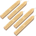 Yoption Sealing Wax Sticks with Wicks Antique Fire Manuscript Sealing Wax for Wax Seal Stamp (Light Golden)
