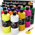 Nicpro 14 Colors Large Bulk Acrylic Paint Set (33.8 oz, 1000 ml) Non Toxic Art Painting Supplies for Kids Students Adults Artists, Rich Pigment for Multi Surface Canvas Fabric Craft Wood Leather Stone