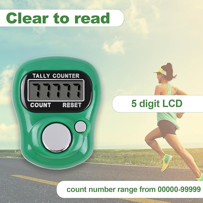 Tally Counter 10pc Electronic Finger Counter Digtal Clicker Counter 5 Digit LCD Counting for Knitting/Golf/Coaching/Goods Counting/Lap Etc