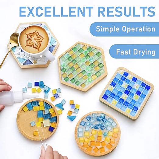 Mosaic Crystal Grout – Ultimate Grouting Solution & DIY Craft Essential for Mosaic Tile Projects, Handmade Art, & Home Decor (17.6oz)