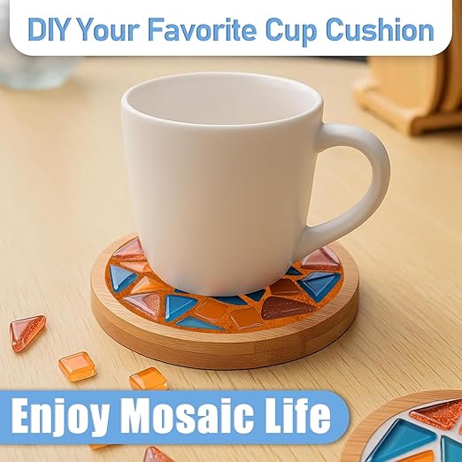 Mosaic Crystal Grout, Mosaics Tile Tools, Mosaic Tile Accessories – Essential for Handmade Grouting and Perfect for DIY Craft Projects (Orange Red, 8.8oz)
