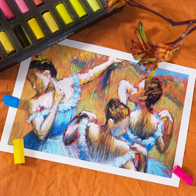 Paul Rubens Professional Soft Pastels, 36 Colors Chalk Pastels, Non Toxic Handmade Soft Chalk Pastels Set for Painting, Drawing, Blending, Crafting, Ideal Art Supplies for Artists, Beginners