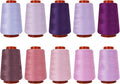 10 Pcs Sewing Thread, All Purpose Sewing Thread,40 wt, Assorted Colors Each 800 Yards of Polyester Threads for Sewing Machine, Hand Stitching, Quilting, Serger (Purple Color System)