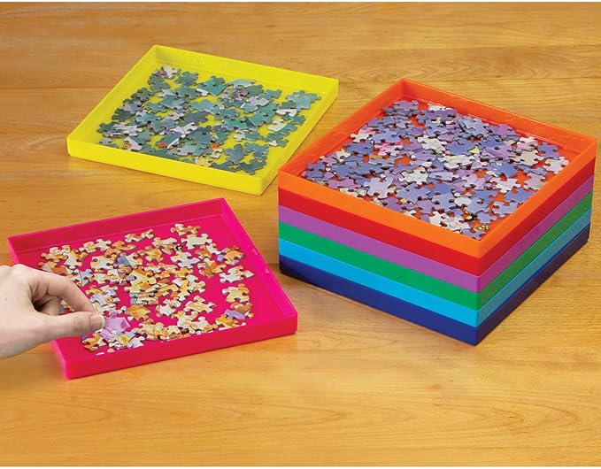 Bits and Pieces - Jumbo Puzzle Stack-Em Sorting Trays - Puzzle Gift