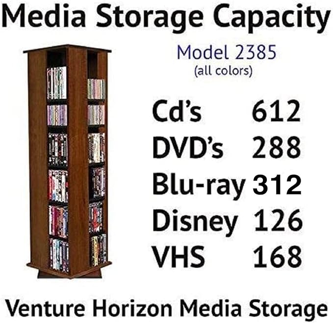 Venture Horizon Revolving Media Tower 600 White