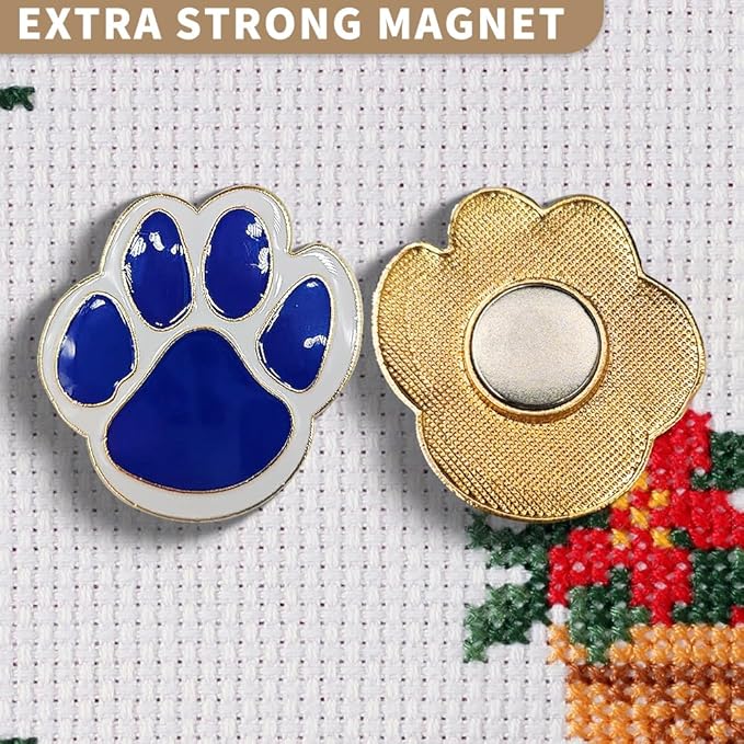 Needle Minder Magnet, Magnetic Needle Minder, Needle Minders Magnetic Cross Stitch Accessories, Magnetic Needle Holder, Life Tree, Butterfly, Cats, Owl, Heart (CatClaw)