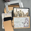 Rectangle Lace Loose-Leaf Cutting Dies, Backgrounds Frame Die Cuts Metal Stencils Scrapbooking Tools DIY Craft Carbon Steel Embossing Template for Paper Card Making Album Arts Crafts Supplies